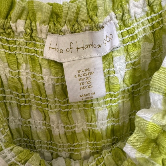 House of Harlow xs Green Gingham Jumpsuit - Picture 4 of 7